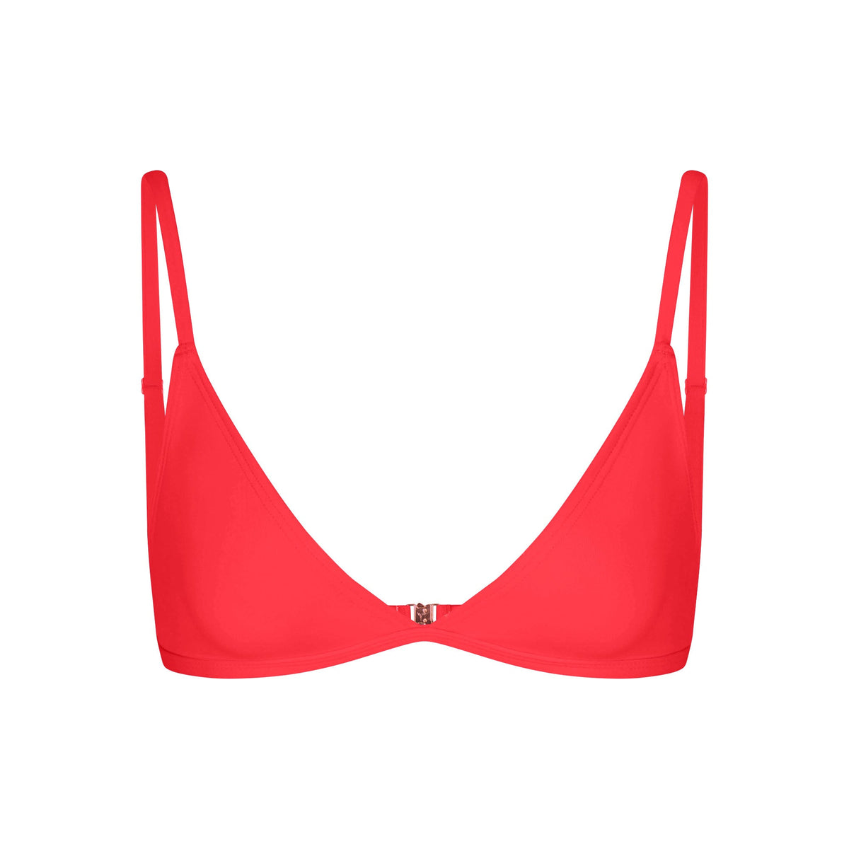 ICONIC SWIM TRIANGLE BIKINI TOP | CARMINE