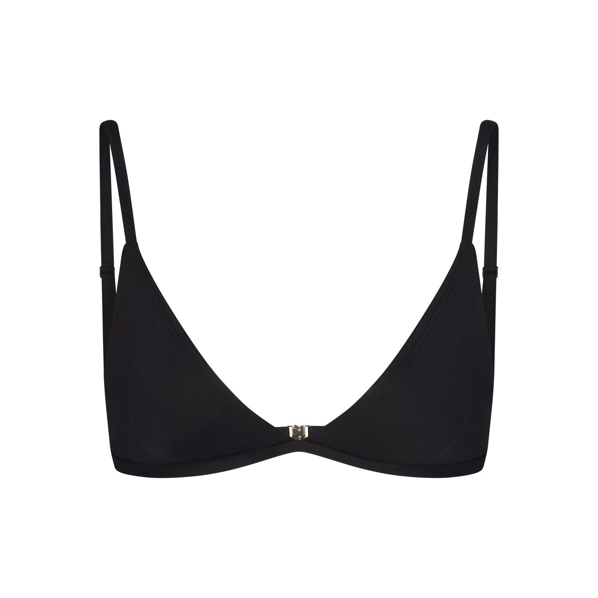 ICONIC SWIM TRIANGLE BIKINI TOP | OBSIDIAN
