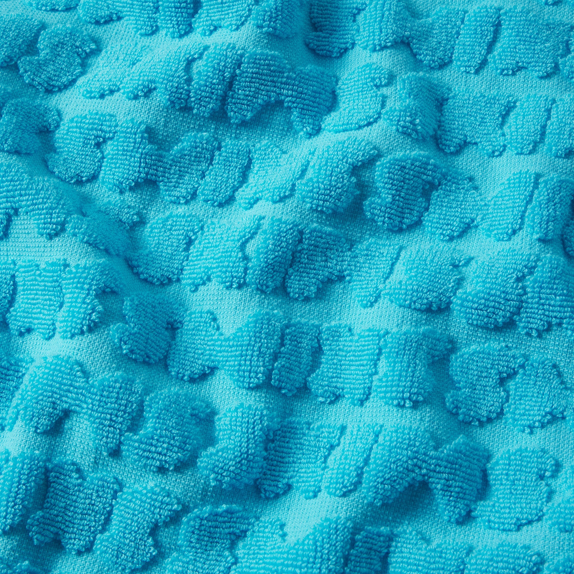 SIGNATURE SWIM TOWEL | CYAN