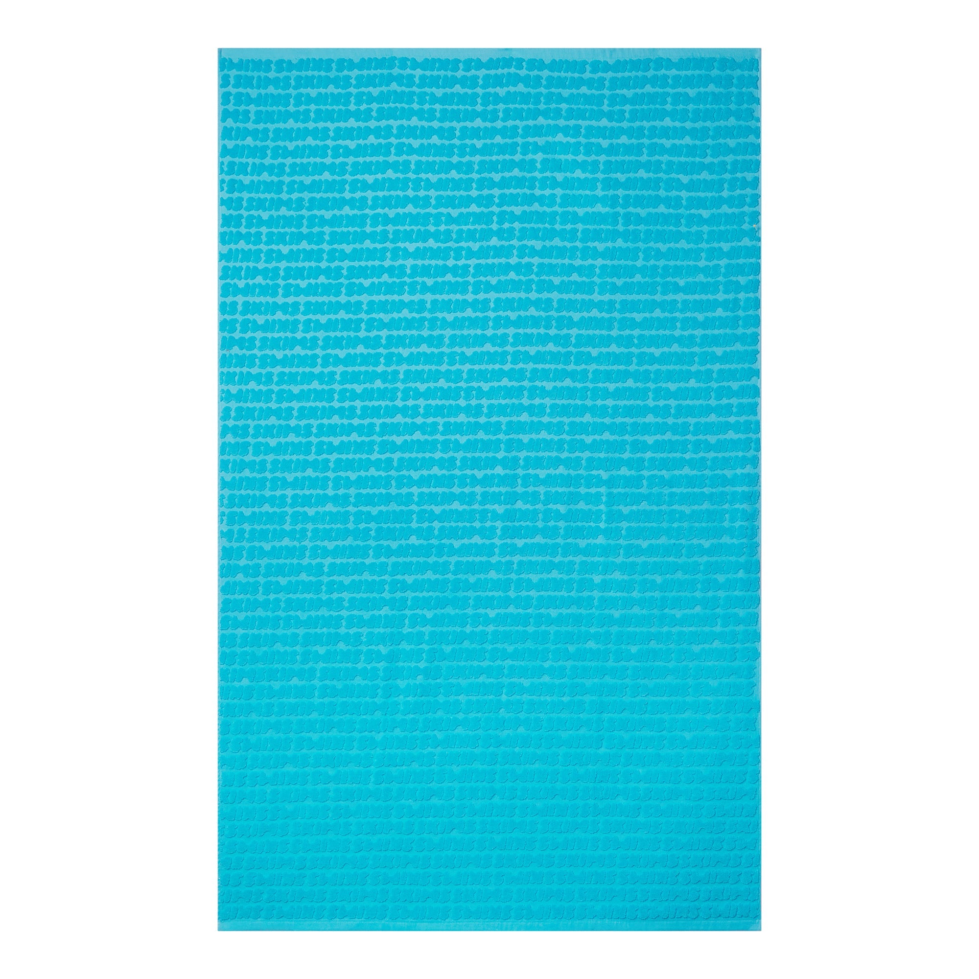 SIGNATURE SWIM TOWEL | CYAN