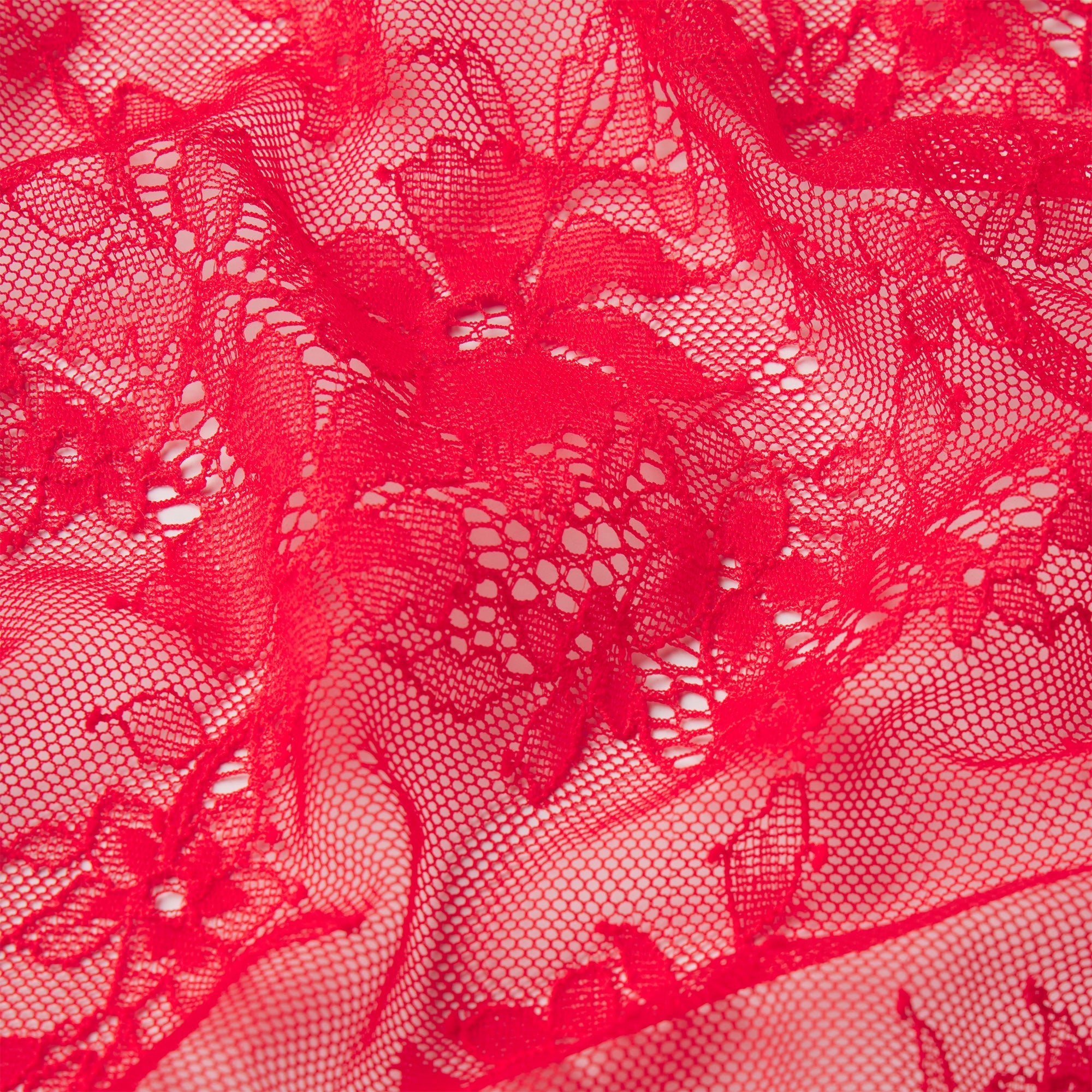 ULTRA FINE LACE UNLINED SCOOP BRA | RUBY