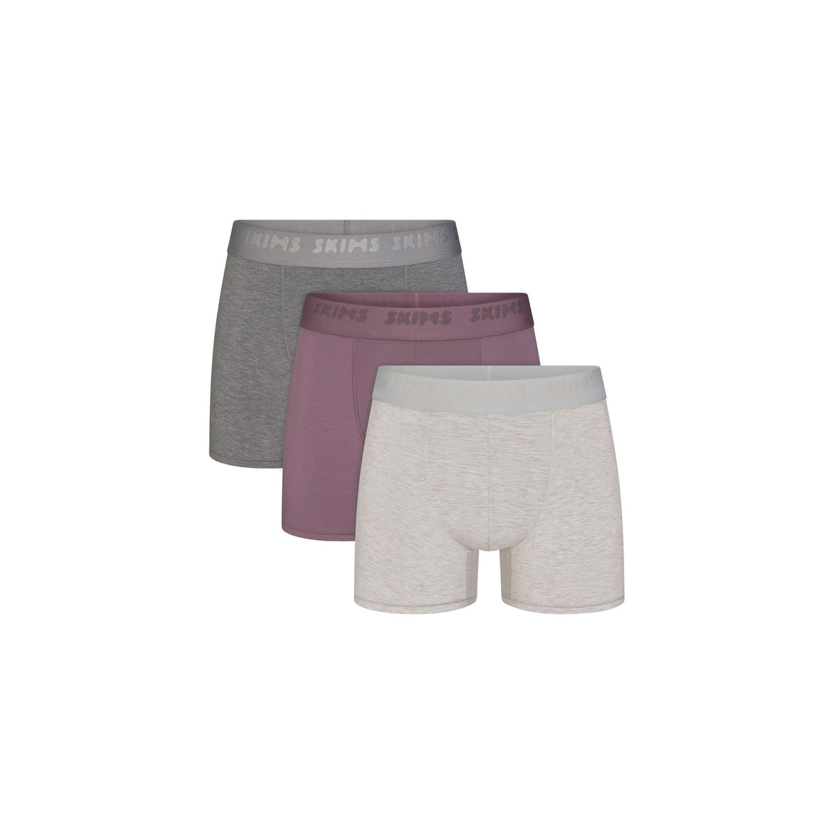 SKIMS STRETCH MENS 3" BOXER BRIEF 3-PACK | IRIS HEATHER MULTI