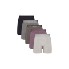 SKIMS STRETCH MENS 5" BOXER BRIEF 5-PACK | IRIS GUNMETAL MULTI