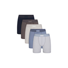 SKIMS COTTON MENS 5" BOXER BRIEF 5-PACK | ATMOSPHERE MULTI