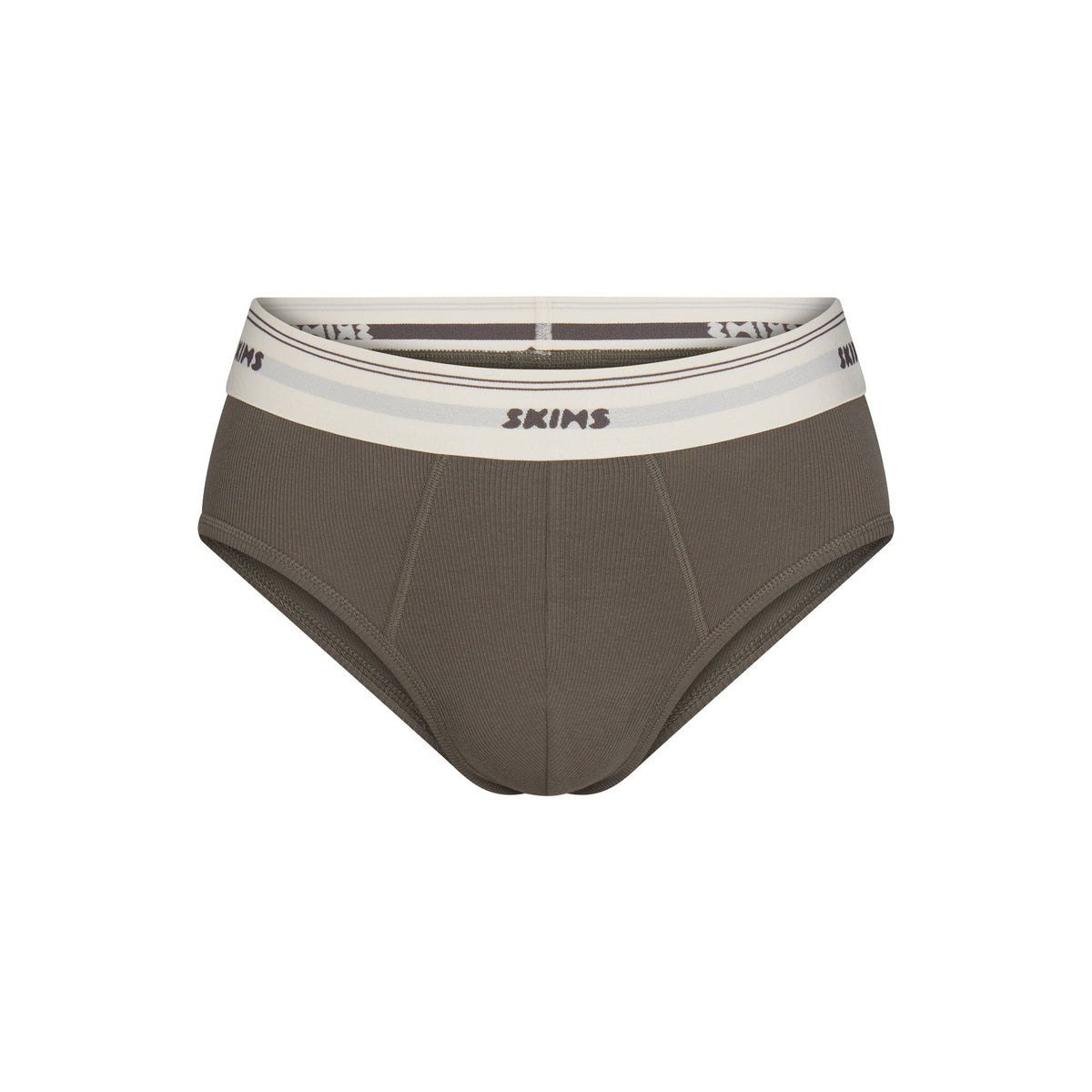 SKIMS COTTON RIB MENS BRIEF | JUNGLE