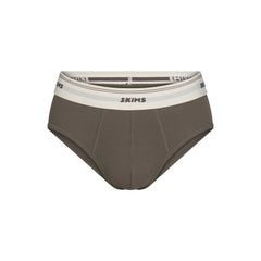 SKIMS COTTON RIB MENS BRIEF | JUNGLE