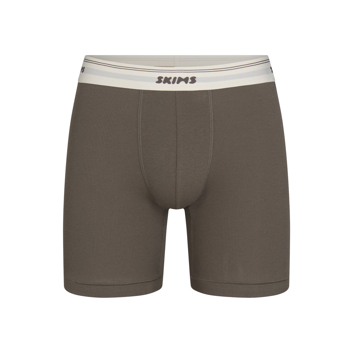 SKIMS COTTON RIB MENS 5" BOXER BRIEF | JUNGLE