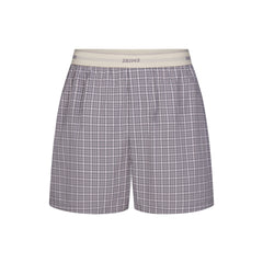 COTTON POPLIN MENS LOGO BAND BOXER | FULL MOON CHECK
