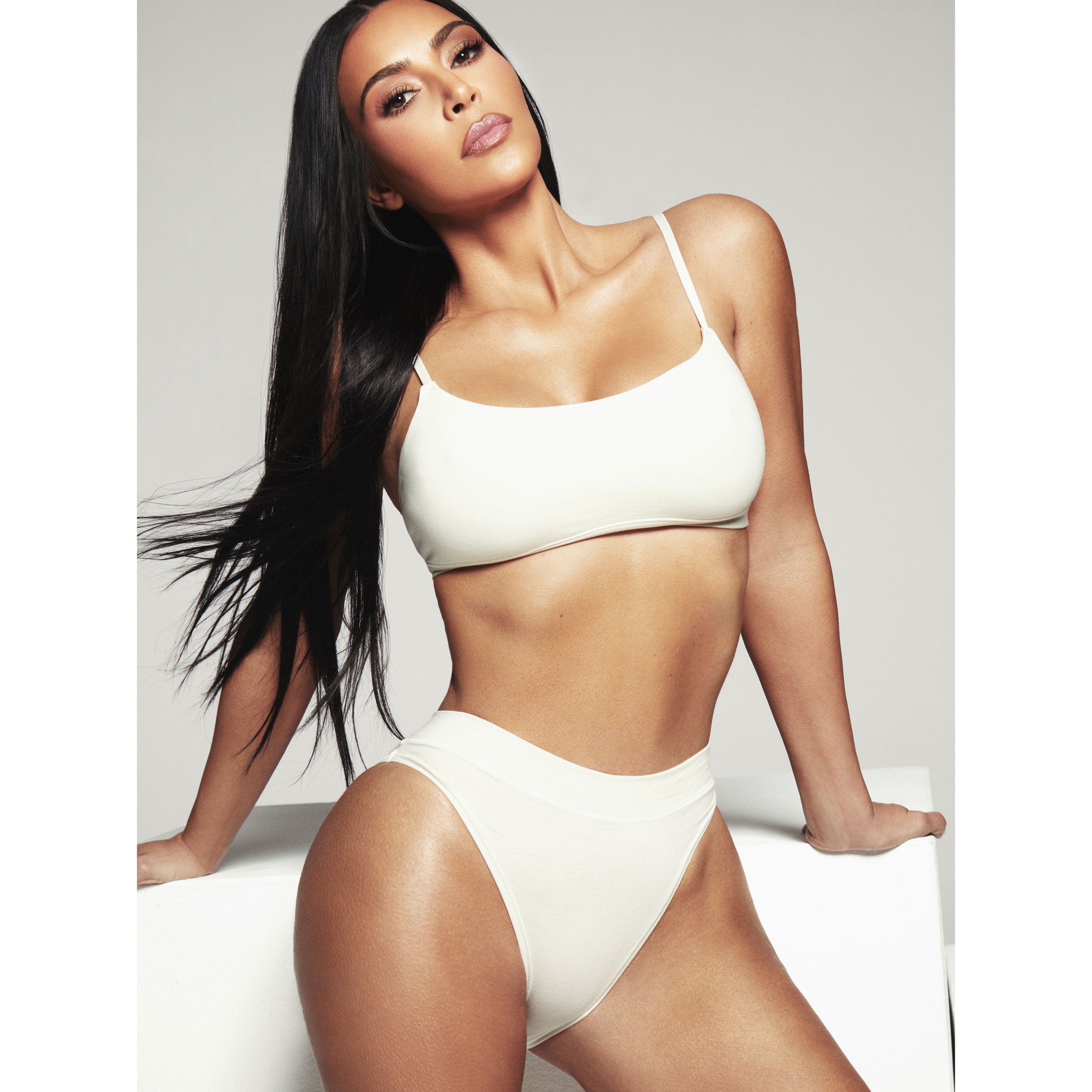 COTTON JERSEY CHEEKY TANGA | BONE