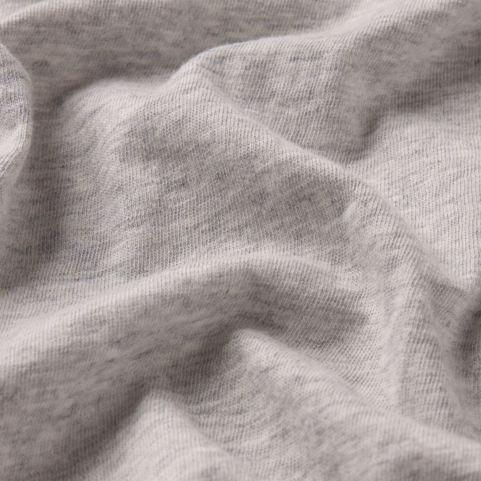 WORN IN JERSEY RUCHED TEE | LIGHT HEATHER GREY