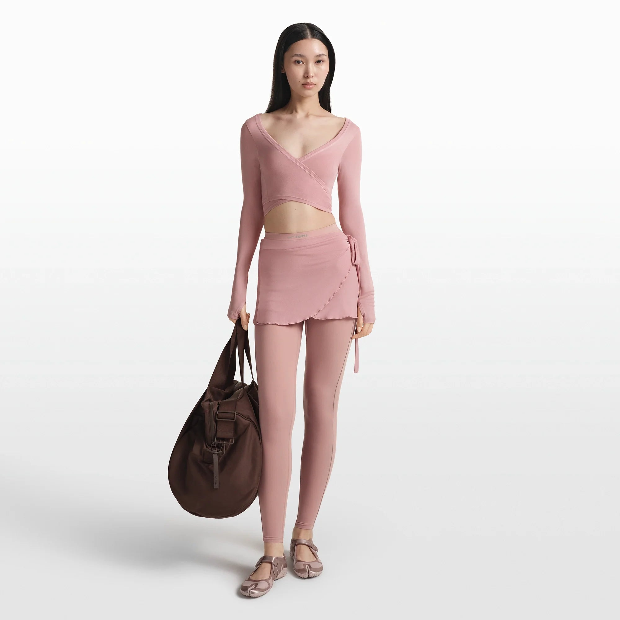 NikeSKIMS STRETCH KNIT WRAP SKIRT | HIMALAYAN
