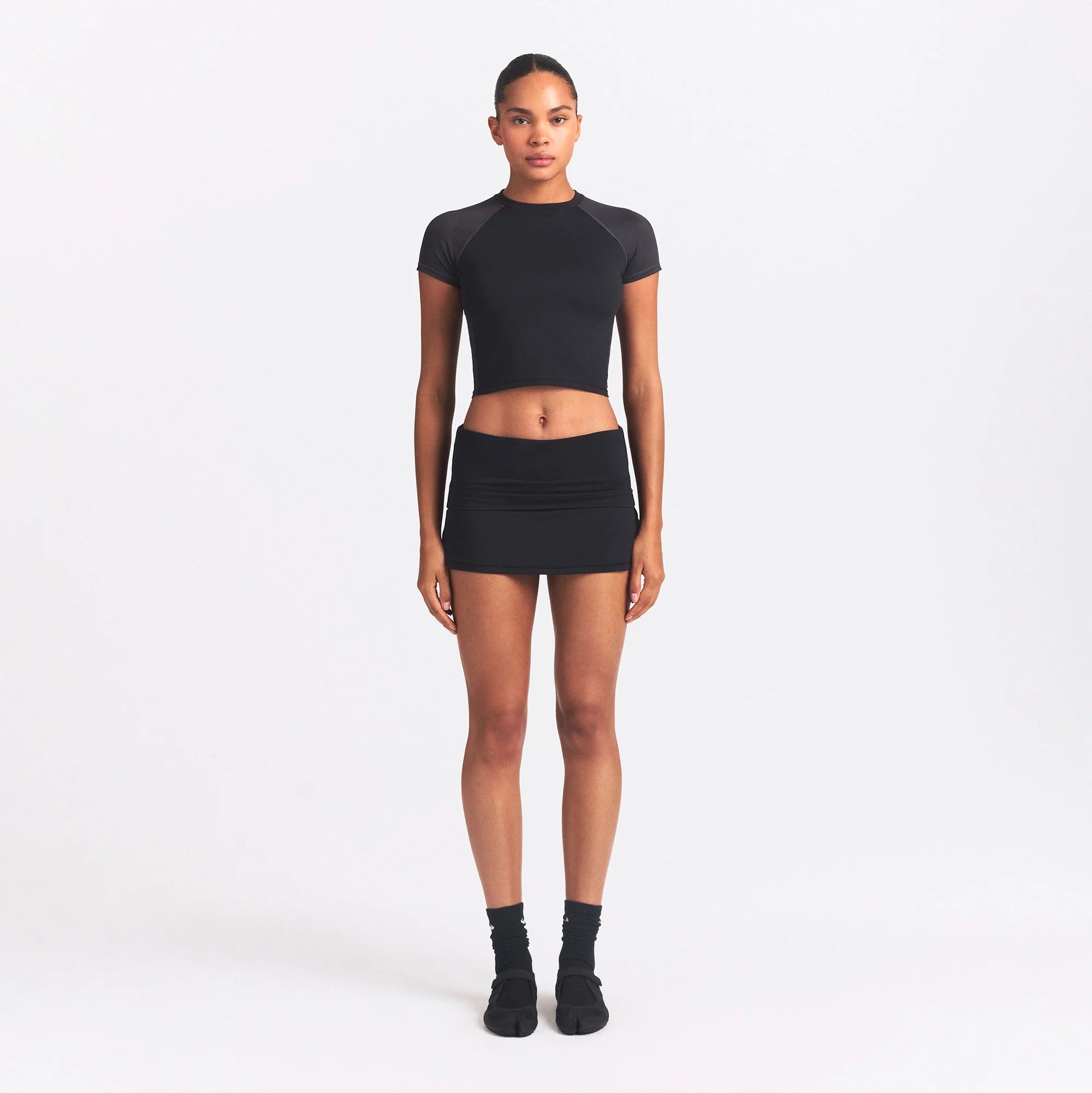 NikeSKIMS AIRY FOLDOVER SKORT | OBSIDIAN