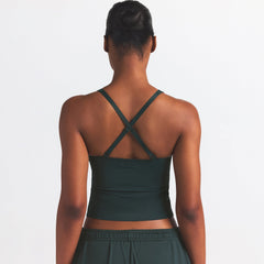 NikeSKIMS SHINE V-NECK TANK | DARK TEAL