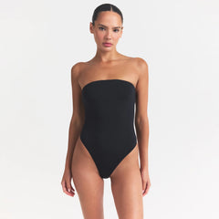 SMOOTH LAYERS STRAPLESS BODYSUIT | OBSIDIAN