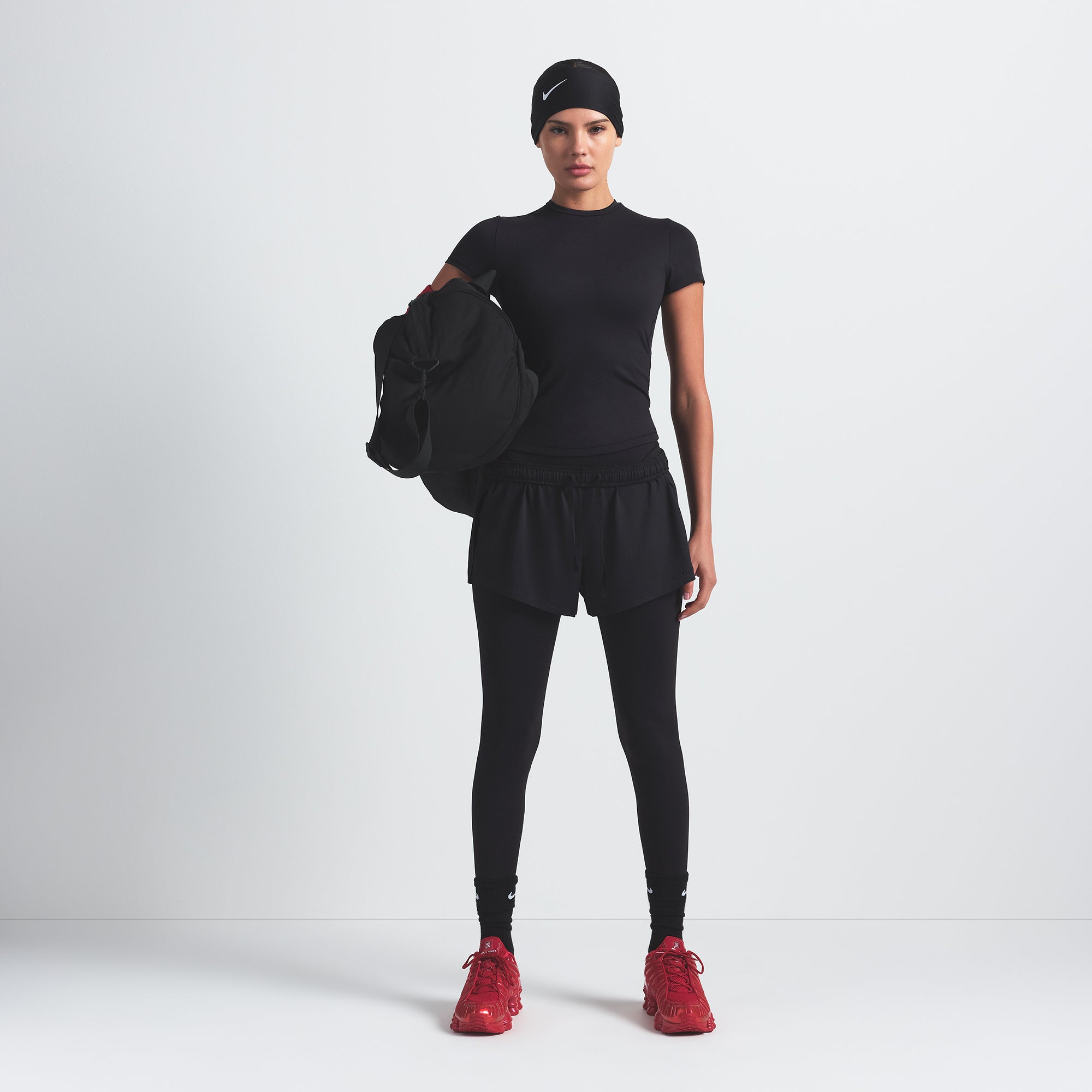 NikeSKIMS MATTE PADDED BABY T-SHIRT | OBSIDIAN