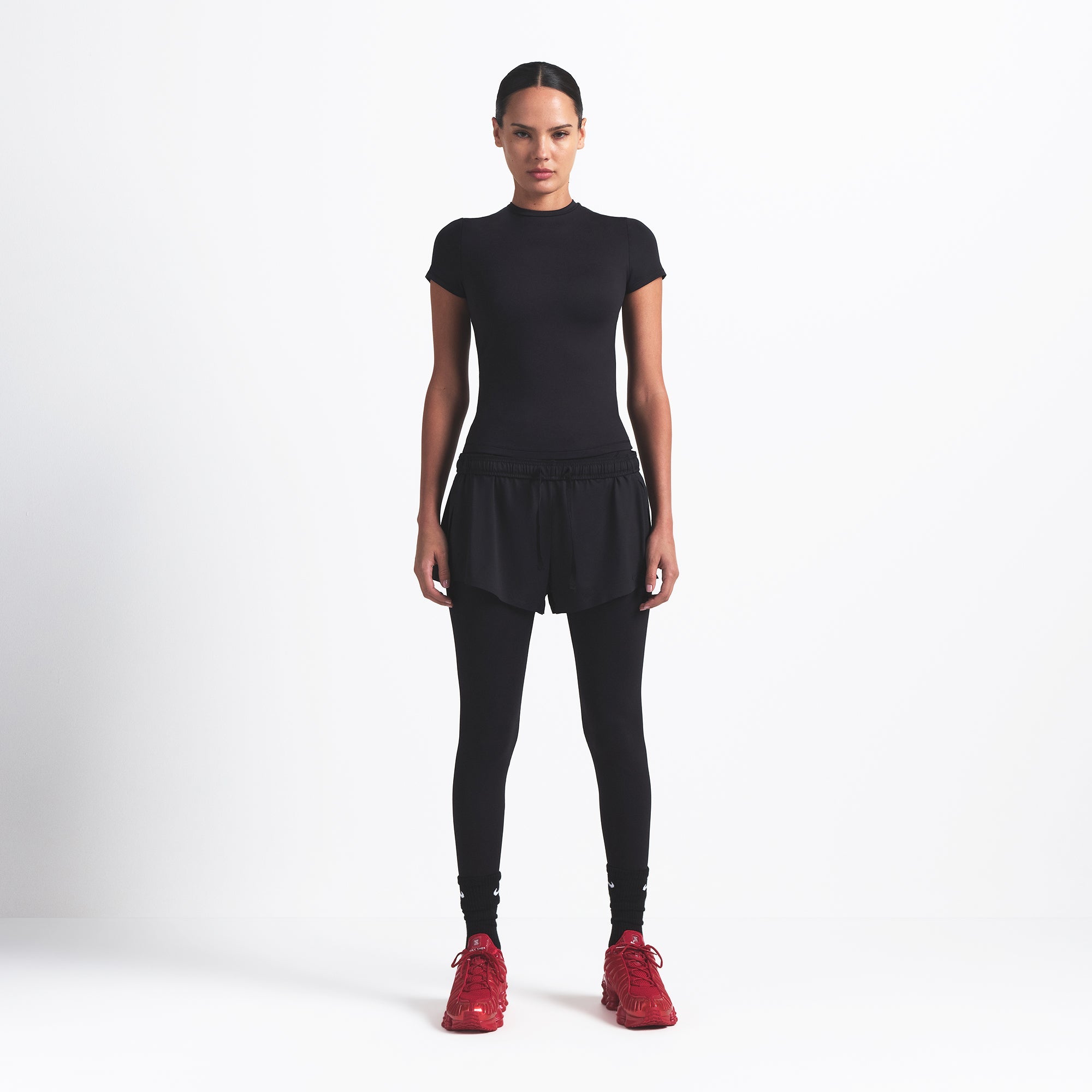 NikeSKIMS MATTE PADDED BABY T-SHIRT | OBSIDIAN