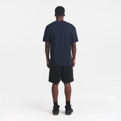 HEAVYWEIGHT COTTON MENS RELAXED T-SHIRT | BLUE BLACK