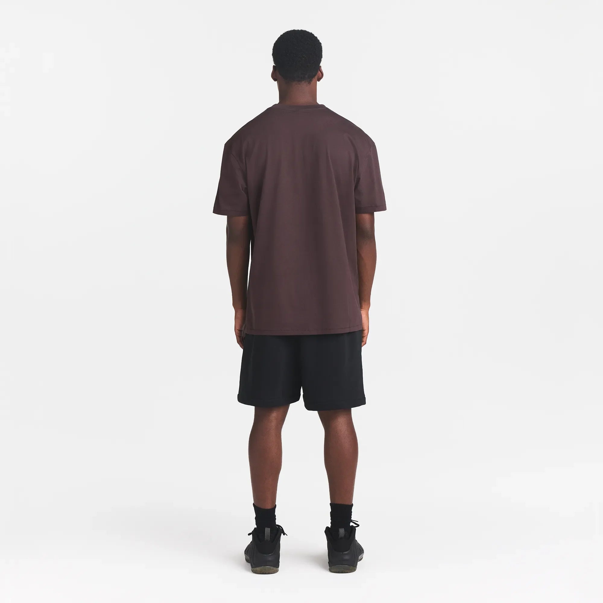 HEAVYWEIGHT COTTON MENS RELAXED T-SHIRT | RAISIN