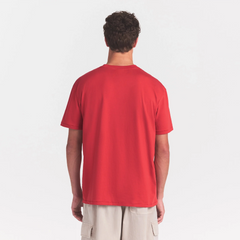 HEAVYWEIGHT COTTON MENS RELAXED T-SHIRT | WASHED RED