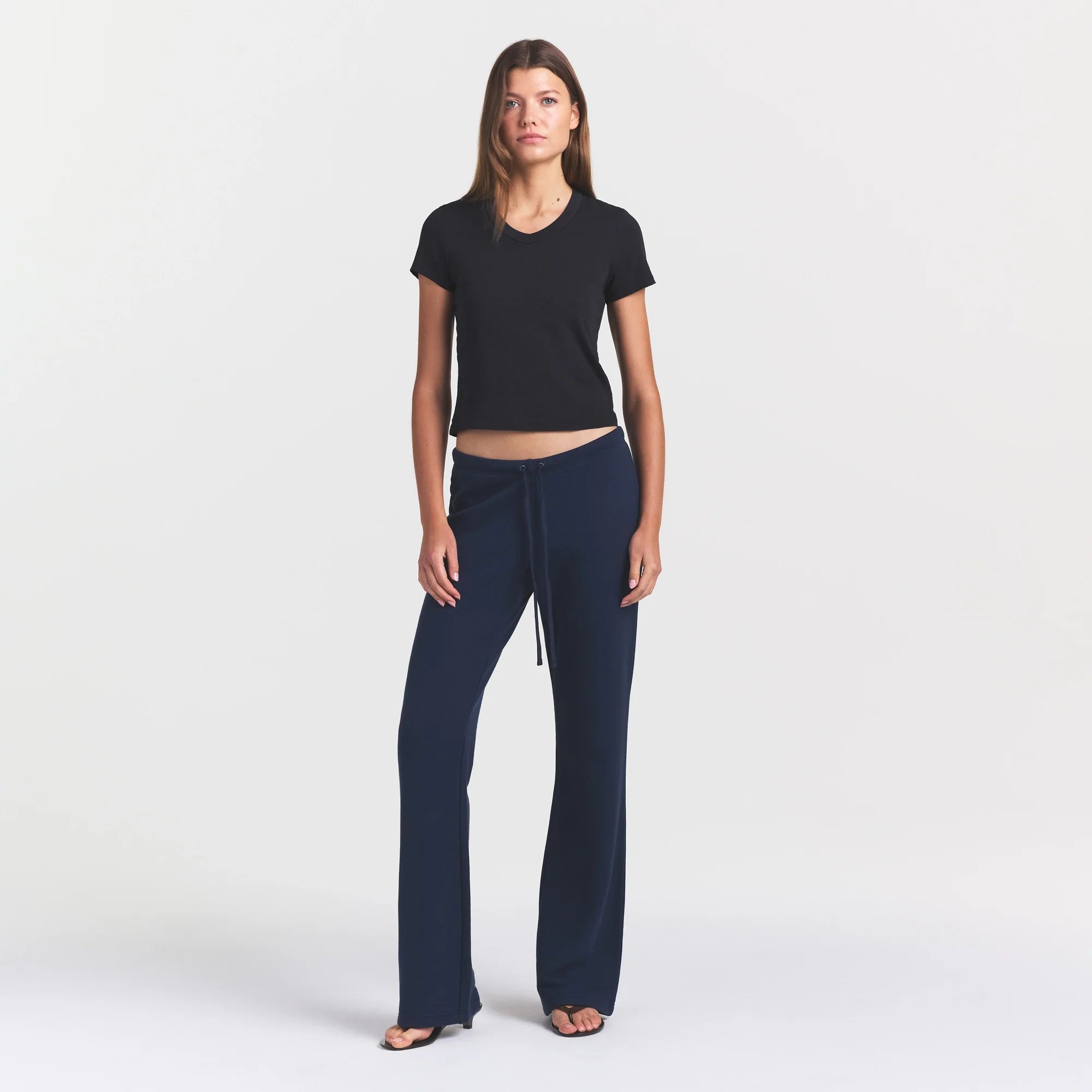 WORN IN JERSEY BABY V NECK TEE | WASHED ONYX