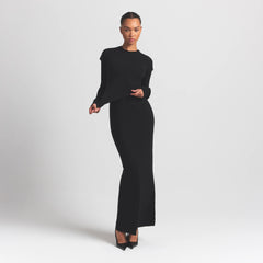 FEATHERWEIGHT CASHMERE TEE | ONYX