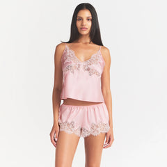 SILK LACE CAMI | PEONY TONAL