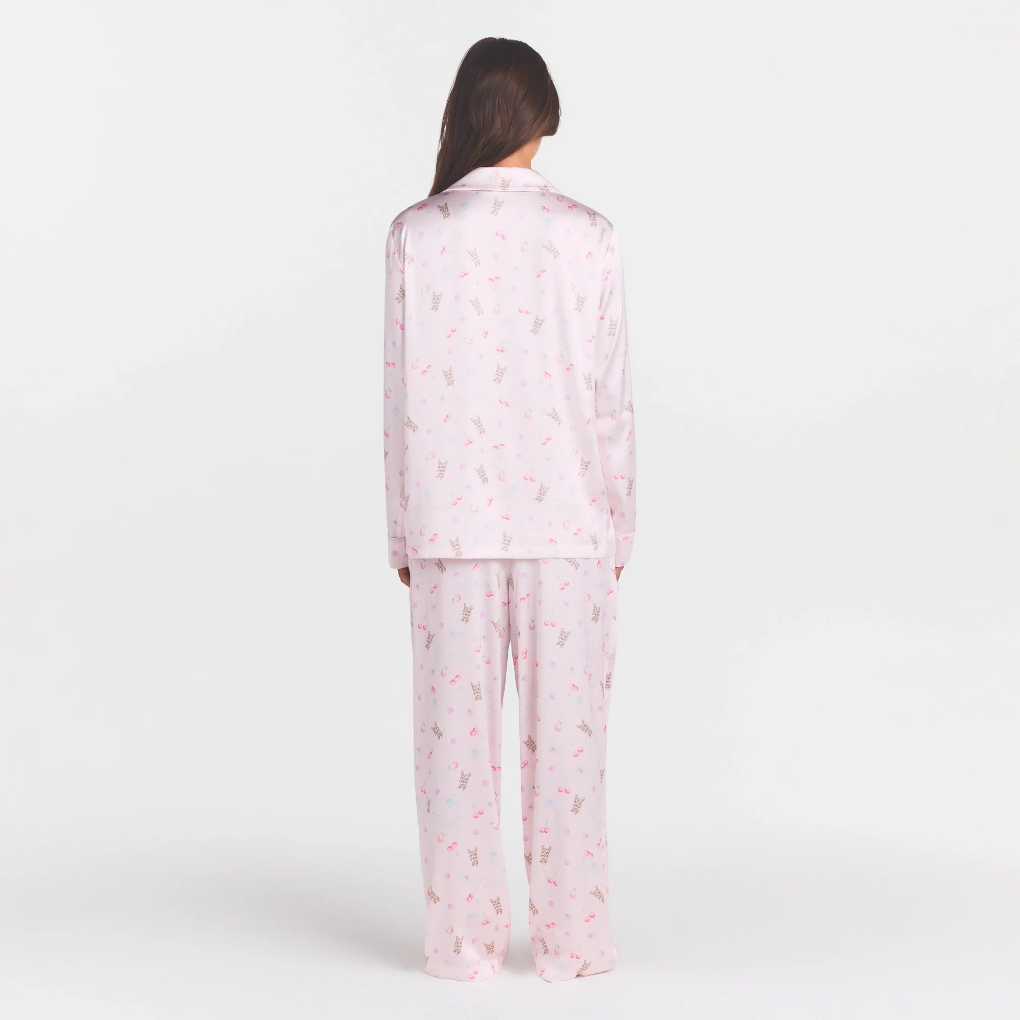 WOVEN SHINE LONG SLEEP SET | BARELY PINK SNACK BAG