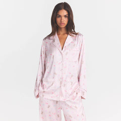 WOVEN SHINE LONG SLEEP SET | BARELY PINK SNACK BAG