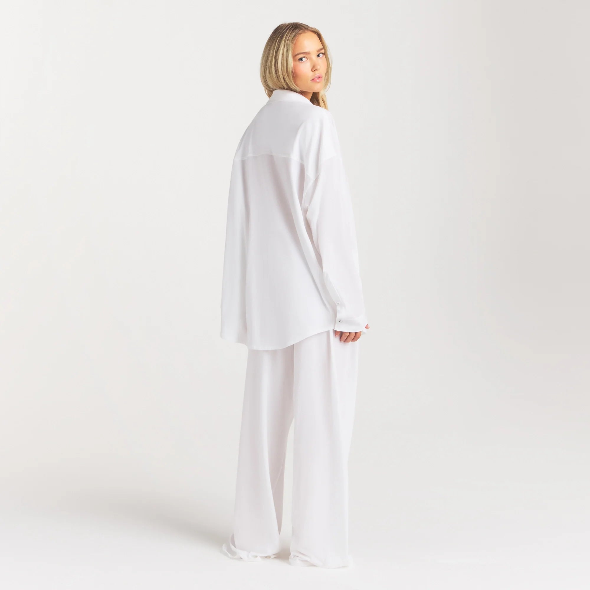 ORGANIC COTTON SLEEP LONG SLEEVE SET | SNOW