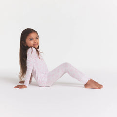 SKIMS SLEEP KIDS SLEEP SET | SNOW DELICATE FLORAL PRINT