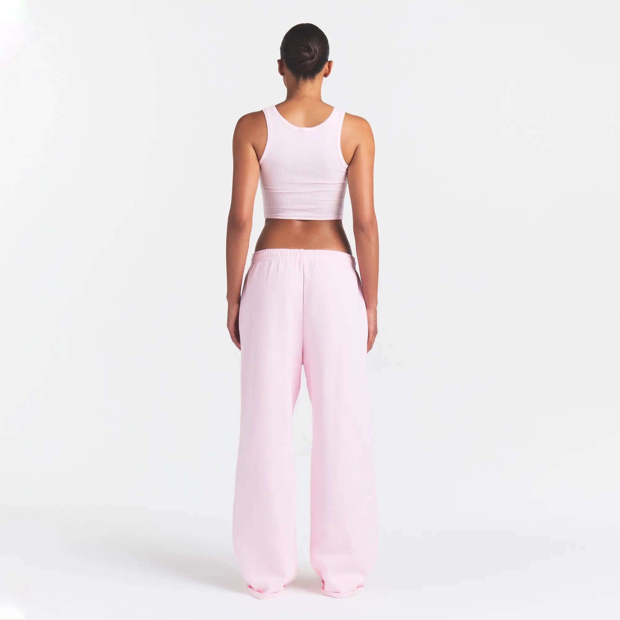COTTON FLEECE CLASSIC STRAIGHT LEG PANT | CHERRY BLOSSOM