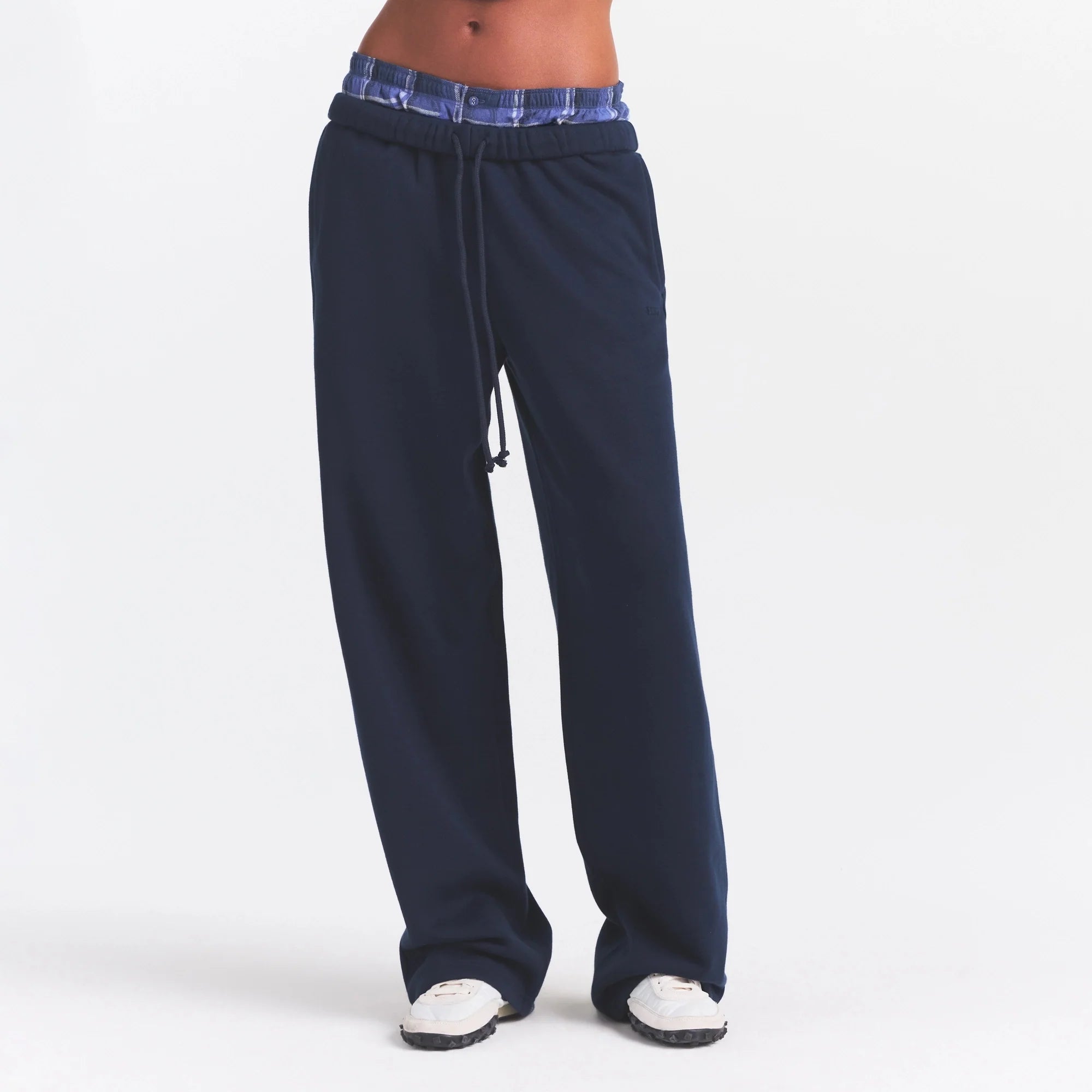 COTTON FLEECE CLASSIC STRAIGHT LEG PANT | NAVY