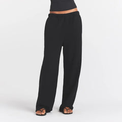 COTTON FLEECE CLASSIC STRAIGHT LEG PANT | ONYX