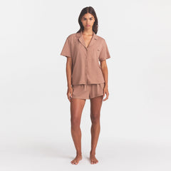 ORGANIC COTTON SLEEP SHORT SLEEVE SET | SIENNA