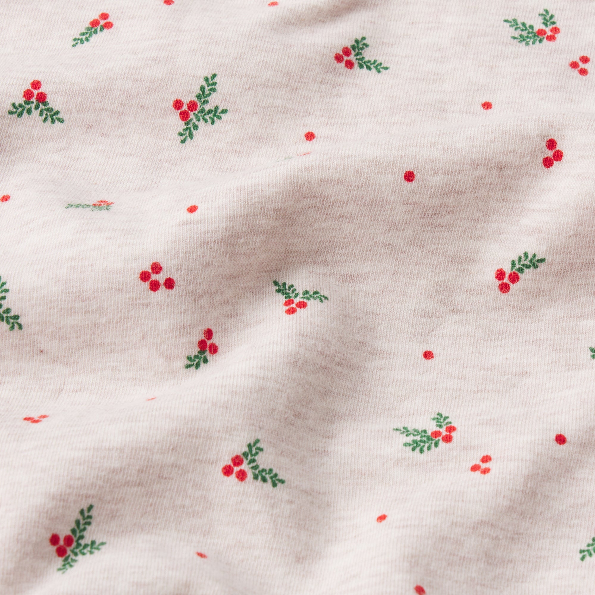 COTTON JERSEY CAMI | OATMEAL HEATHER HOLLY PRINT