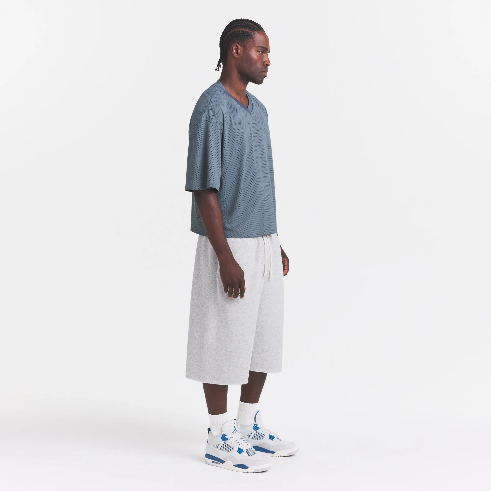 MESH APPAREL MENS CROPPED JERSEY | ZIRCON