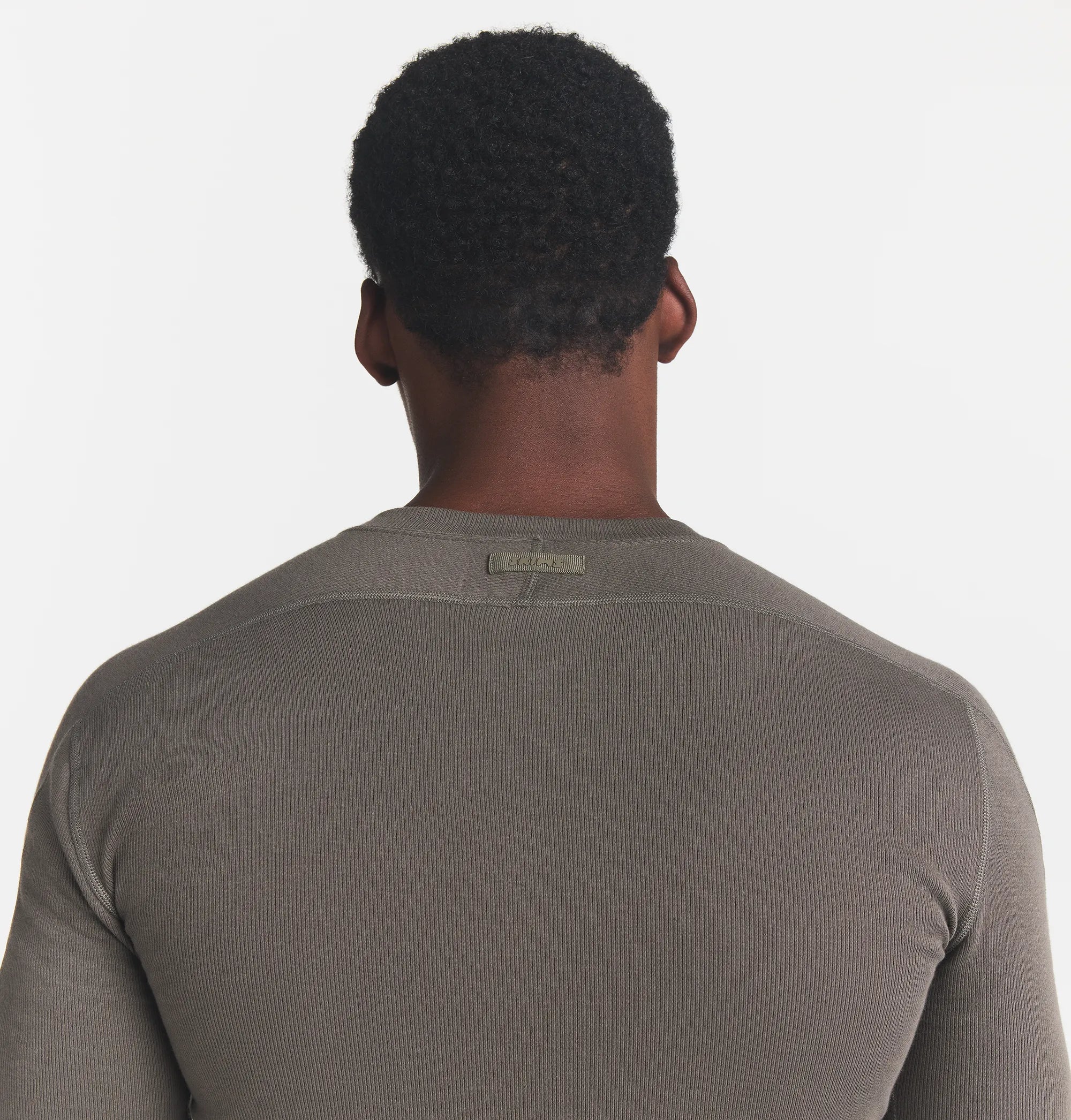 SKIMS COTTON RIB MENS HENLEY | JUNGLE