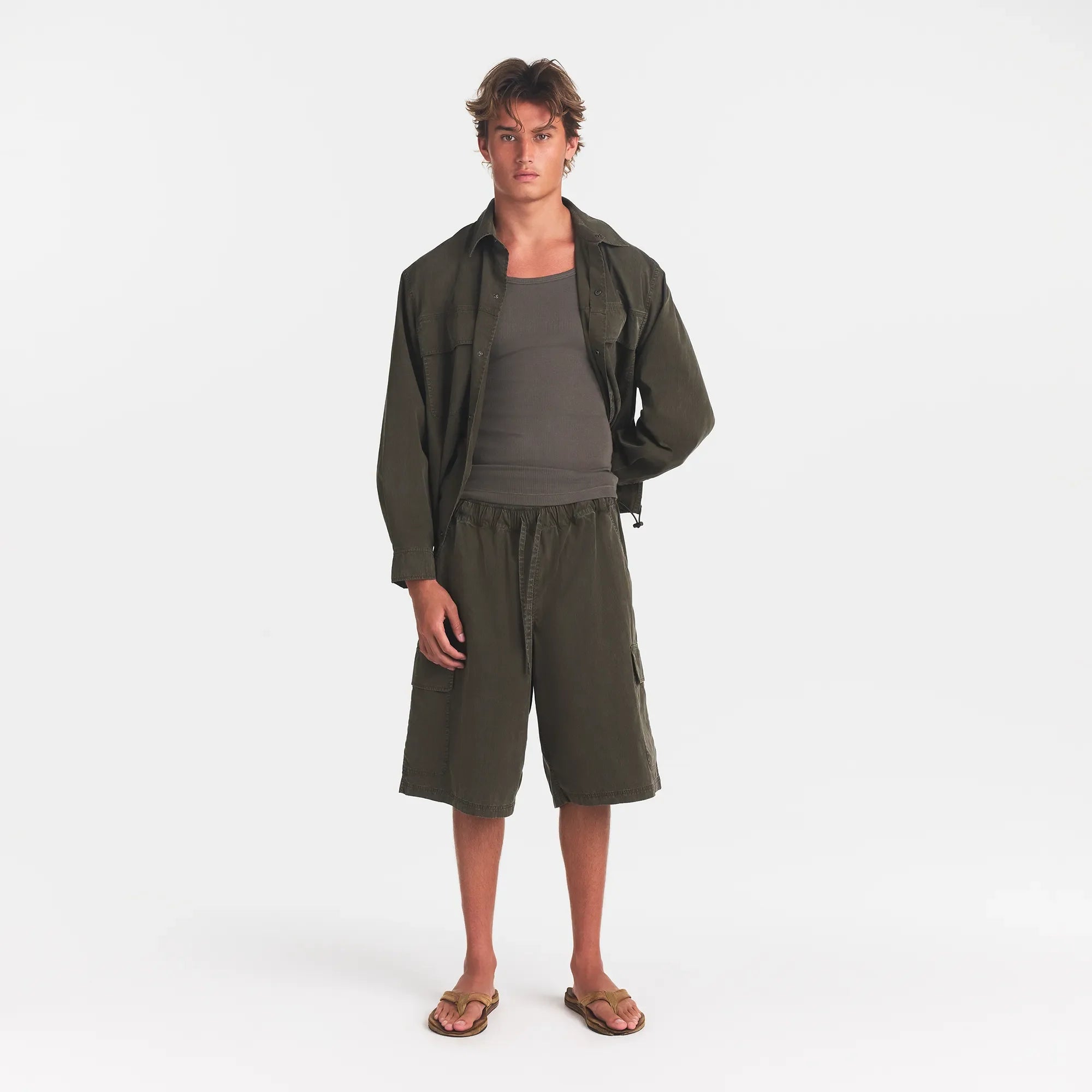 WOVEN MENS RELAXED SHIRT | JUNGLE
