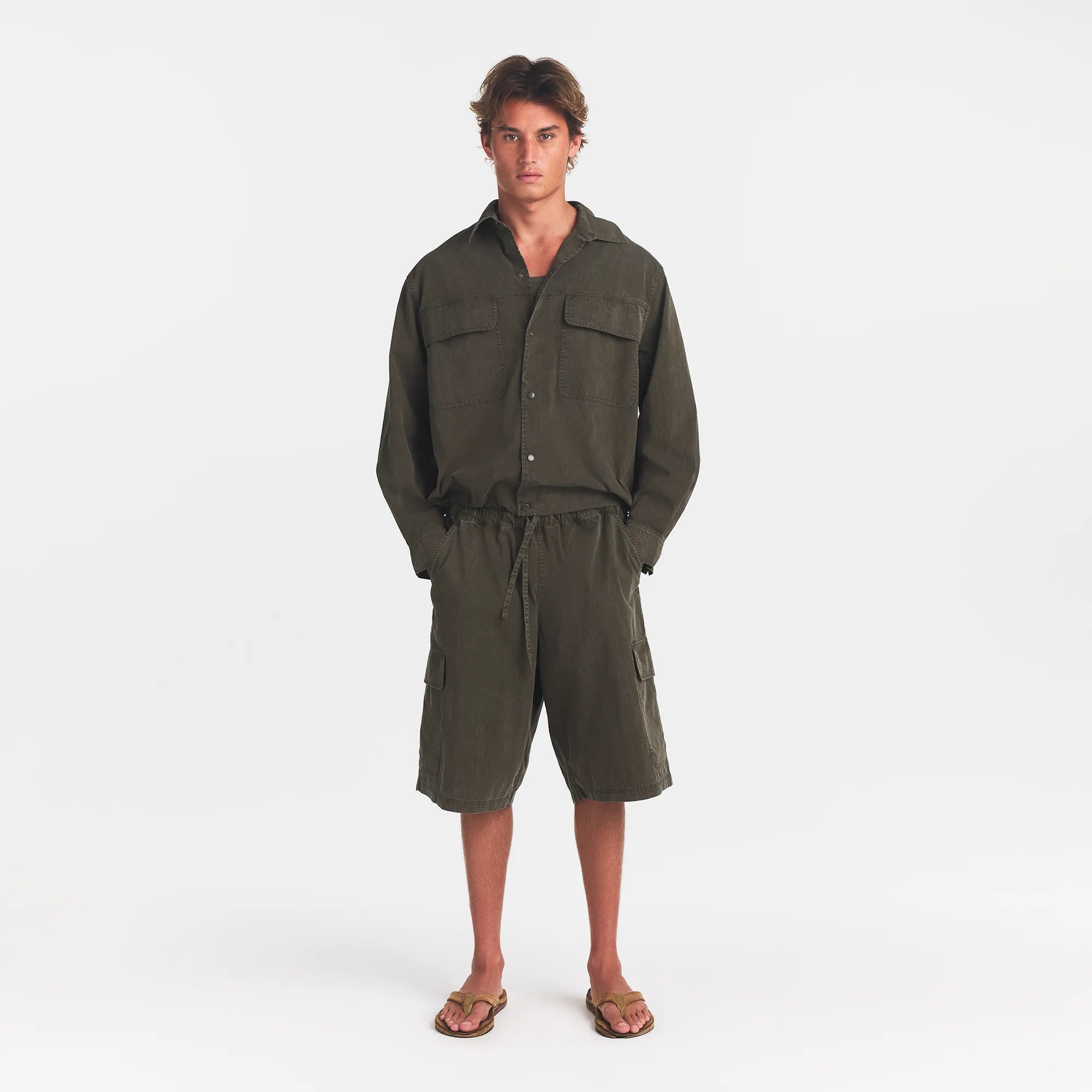 WOVEN MENS RELAXED SHIRT | JUNGLE