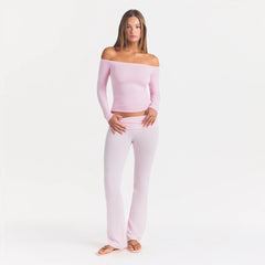 SMOOTH LAYERS OFF THE SHOULDER TOP | PEONY