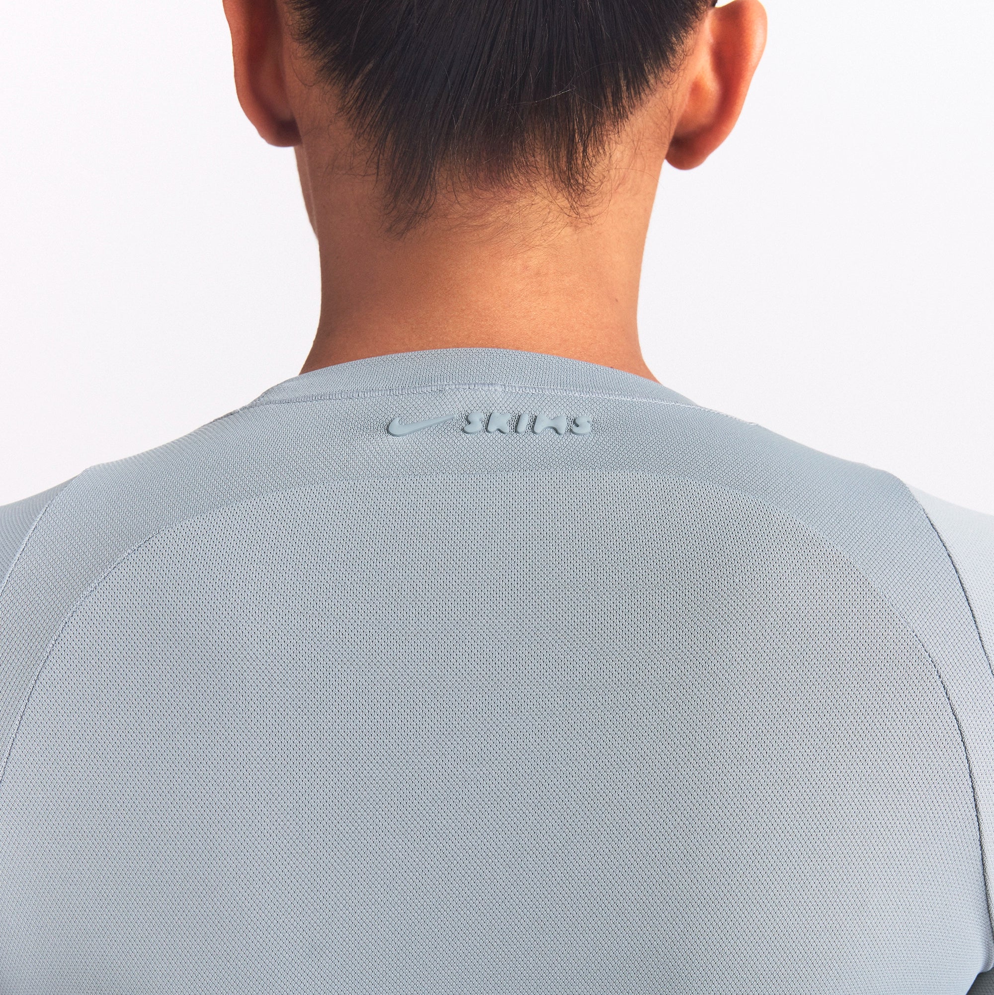 NikeSKIMS AIRY LONG SLEEVE CREW NECK TOP | WASHED PACIFIC