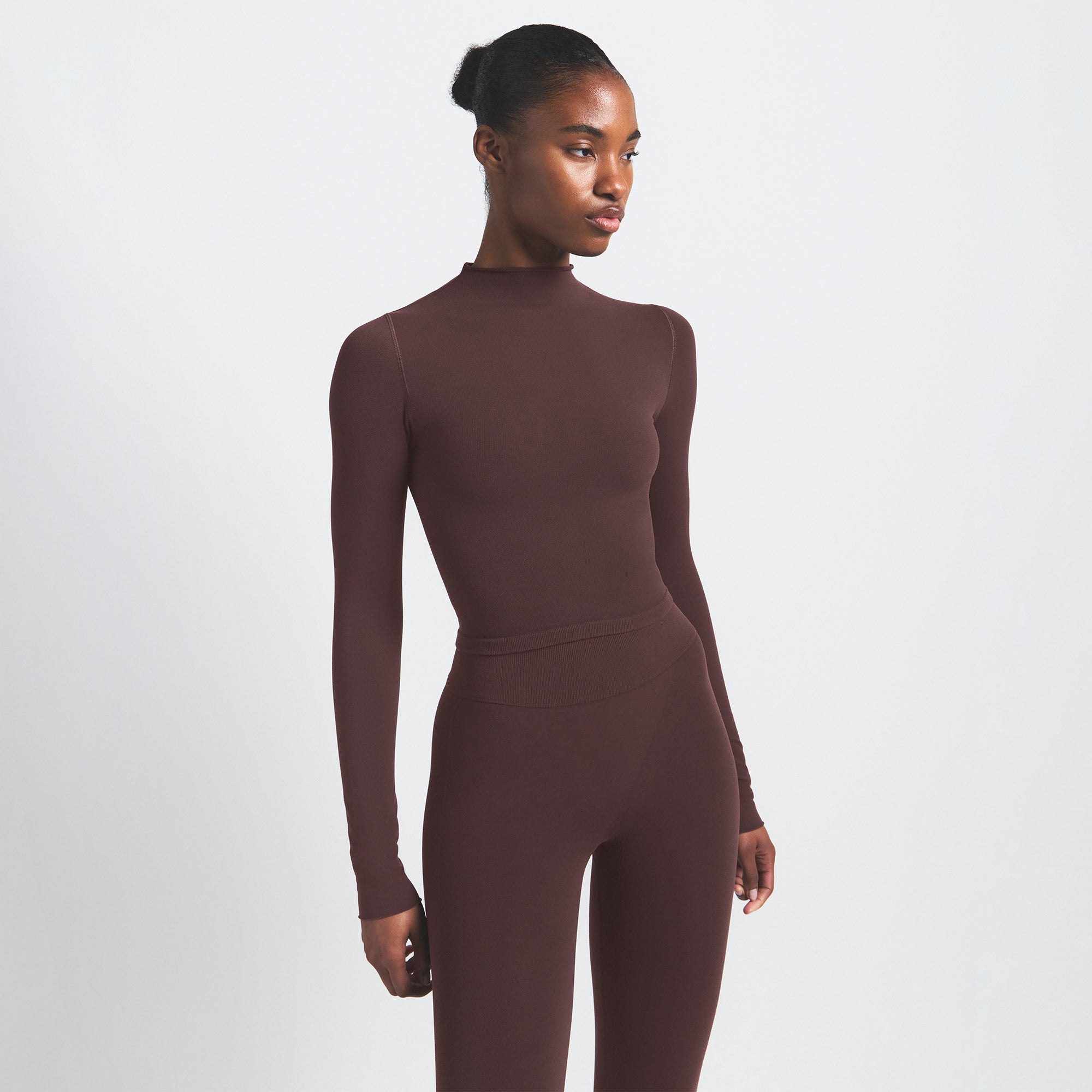 NikeSKIMS VINTAGE SEAMLESS MOCK NECK CROP TOP | PHOENIX