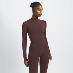 NikeSKIMS VINTAGE SEAMLESS MOCK NECK CROP TOP | PHOENIX