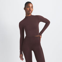 NikeSKIMS VINTAGE SEAMLESS MOCK NECK CROP TOP | PHOENIX