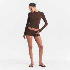 FITS EVERYBODY LONG SLEEVE T-SHIRT | COCOA