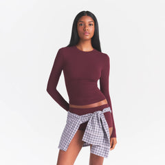 FITS EVERYBODY LONG SLEEVE T-SHIRT | CURRANT