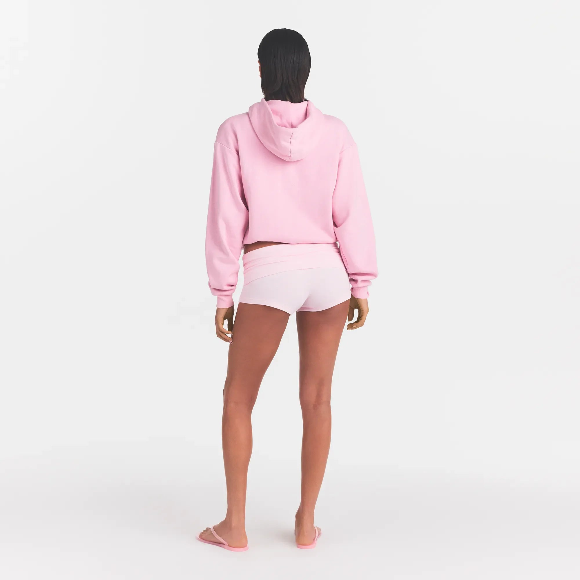 COTTON FLEECE LOGO CLASSIC HOODIE | HALITE WITH SNOW LOGO