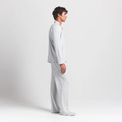 JERSEY SLEEP MENS SLEEP SET | LIGHT HEATHER GREY