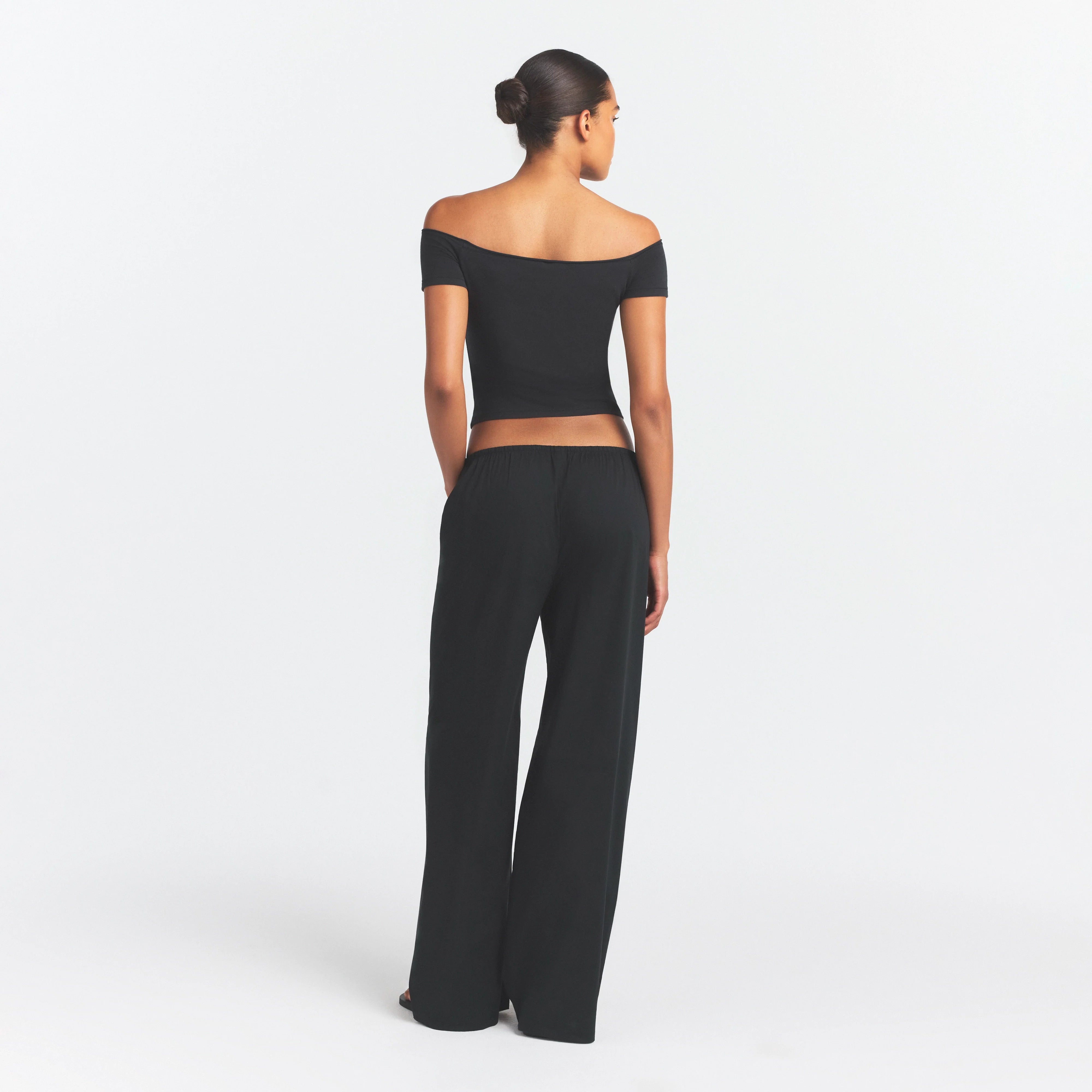 COTTON JERSEY OFF THE SHOULDER TOP | SOOT