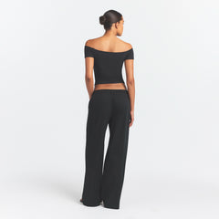 COTTON JERSEY OFF THE SHOULDER TOP | SOOT
